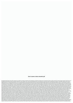 Dsm 5 autism criteria checklist pdf
When diagnosing Autism Spectrum Disorder (ASD), professionals such as pediatricians, psyc