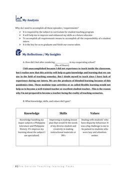 Learning Task 10: Exit Forms Guide | PDF | Teachers | Educational ...