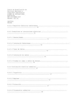 Comité de Normalización de 
Petróleos Mexicanos y 
Organismos Subsidiarios 
DISEÑO DE INSTALACIONES 
ELÉCTRICAS 
NRF-048-PEME