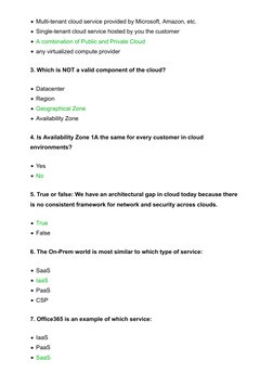 Multi-tenant cloud service provided by Microsoft, Amazon, etc.
Single-tenant cloud service hosted by you the customer
A combi