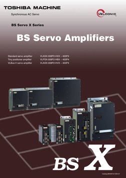 Toshiba BS Servo Amplifier Overview | PDF | Servomechanism | Amplifier