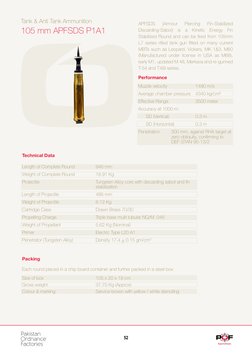 Apafds Tank and Anti-Tank Ammunition Specs | PDF | Shell (Projectile) | Ammunition