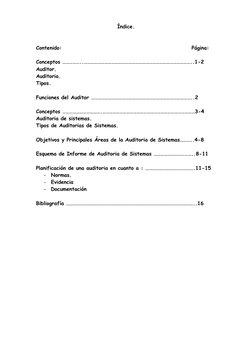 Índice. 
 
 
Contenido:                                                           Página: 
 
Conceptos ……………..………………………………………