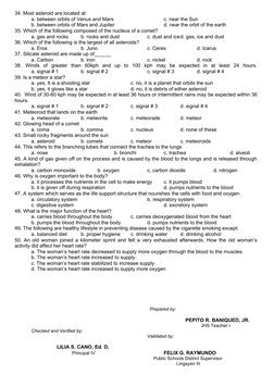 Grade 9 Science Diagnostic Test | PDF | Atoms | Potential Energy