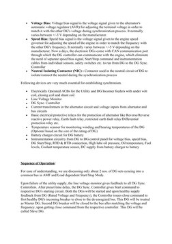 Voltage Bias: Voltage bias signal is the voltage signal given to the alternator's 
automatic voltage regulator (AVR) for ad