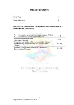 Grade 7 Health Lesson Plan: NCDs | PDF | Non Communicable Disease ...