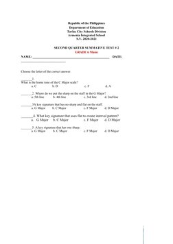 Republic of the Philippines
Department of Education
Tarlac City Schools Division
Armenia Integrated School
S.Y. 2020-2021
SEC