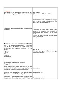 Grade 7 Lesson Plan: Synonyms & Antonyms | PDF | Lesson Plan | Teachers