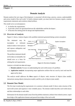 Module – 3  
                                              System Conception and Analysis  
By: Rajatha S, Dept. of MCA