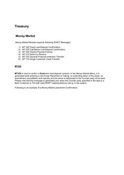 Mt300 Example SWIFT Messages in Treasury Operations | PDF | Money Market | Banks