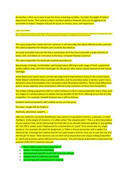 Remember, a firm must meet at par the three remaining variables. Consider the plight of today’s 
department stores. Their pri