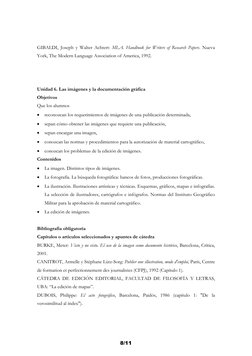 GIBALDI, Joseph y Walter Achtert: MLA. Handbook for Writers of Research Papers. Nueva 
York, The Modern Language Association