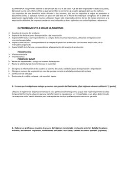 EL DRWVBACK nos permite obtener la devolución de un 3 % del valor FOB del bien exportado en este caso paltas,
Camposol cuenta