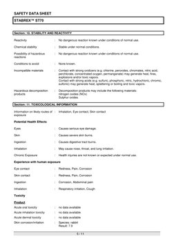 Stabrex MSDS ST70 | PDF | Dangerous Goods | Toxicity