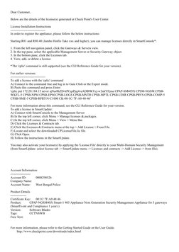 Check Point License Installation Guide | PDF | Command Line Interface ...