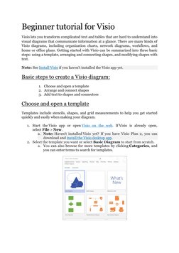 Beginner's Guide to Creating Visio Diagrams | PDF | Shape | Software