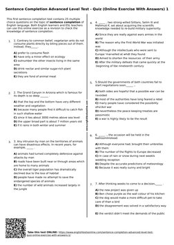 Advanced Sentence Completion Test | PDF