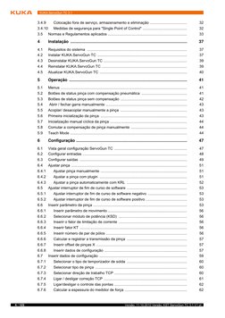 4 / 123
Versão: 11.10.2010 Versão: KST ServoGun TC 3.1 V1 pt
KUKA.ServoGun TC 3.1
3.4.9
Colocação fora de serviço, armazename