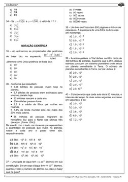 4
COLÉGIO CPI
c) 7/4
d) 5/4
e) 4/5
34 – Se 
3 128
=
x
 e 
3 500
=
y
, o valor de 
y
x +
.
a)
3 2
3
b)
3 2
8
c)
3 4
3
d)
3 4
5