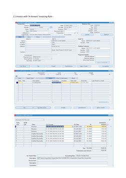                    1.) Invoice with ‘In Arrears’ invoicing Rule-:
