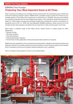 EBARA Fire Pump System Brochure | PDF | Pump | Engines