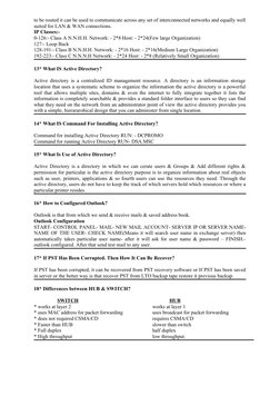to be routed it can be used to communicate across any set of interconnected networks and equally well
suited for LAN & WAN co