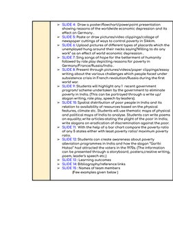 ➢SLIDE 4: Draw a poster/flowchart/powerpoint presentation
showing reasons of the worldwide economic depression and its
effect
