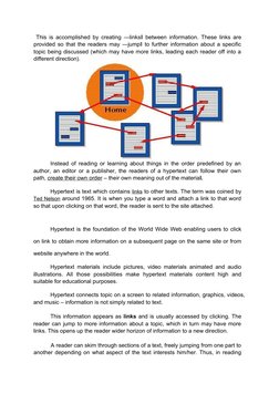 This is accomplished by creating ―links (http://www.w3.org/Terms.html#link)‖ between information. These links are
provided s