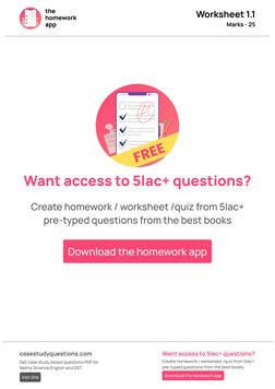 (http://bit.ly/2PbmotL) (https://www.casestudyquestions.com/)Worksheet 1.1
Marks - 25
casestudyquestions.com
Get case study