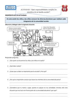 Funciones en la Comunidad Escolar | PDF | Juegos y actividades