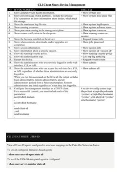 Palo Alto CLI Commands Cheat Sheet | PDF | Command Line Interface ...