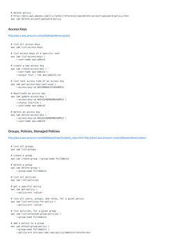 AWS CLI Commands Cheatsheet | PDF