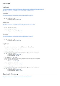 AWS CLI Commands Cheatsheet | PDF