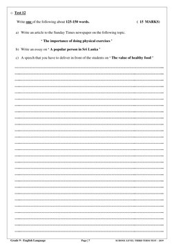 -p8  
 
Grade 9 - English Language                                                            Page | 7