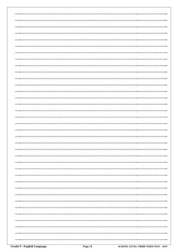 -p8  
 
Grade 9 - English Language                                                            Page | 8