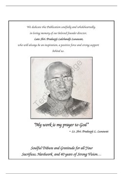 (Book Code : PO132A) 
We dedicate this Publication soulfully and wholeheartedly, 
in loving memory of our beloved founder d