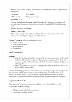 Class 9 Computer Science Lesson Plans | PDF | Computer Data Storage ...