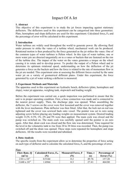 Jet Impact on Deflector Forces | PDF | Turbine | Force