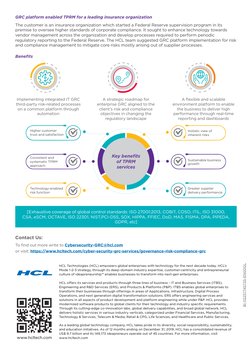 GRC platform enabled TPRM for a leading insurance organization
Benefits
The customer is an insurance organization which start
