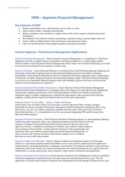 Overview of Hyperion Financial Management | PDF | Web Application ...