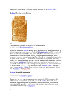 (http://es.wikipedia.org/wiki/Archivo:CunEnv.jpg) (http://es.wikipedia.org/wiki/Archivo:CunEnv.jpg)La escritura surgió en un