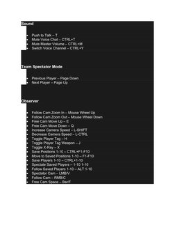 PUBG PC Keyboard Control Guide | PDF