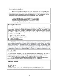 Personal Narrative Writing Guide | PDF | Narrative | Writing