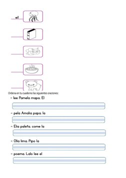 Leer y Escribir Palabras con L | PDF
