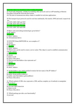 Advanced Java Networking MCQs | PDF | Port (Computer Networking ...