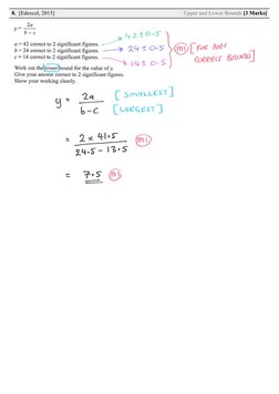 IGCSE Upper and Lower Bounds Solutions | PDF | Accuracy And Precision ...