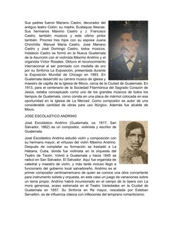 Sus padres fueron Mariano Castro, decorador del
antiguo teatro Colón; su madre, Eustaquia Illescas.
Sus  hermanos  Máximo  Ca
