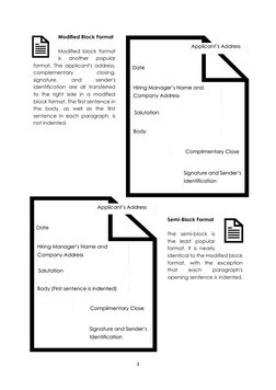 Block Format For Child Development Associate Grade 11 Application Letter Guide | PDF | Résumé | Writing