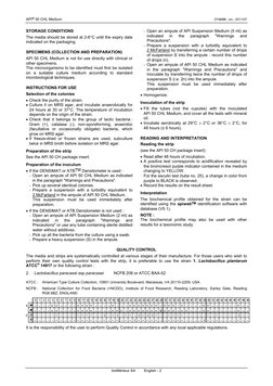 Package Insert - API 50 CHL Medium | PDF | Infection | Microbiology