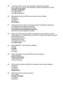Remote Sensing Exam Practice Questions | PDF | Image Resolution ...